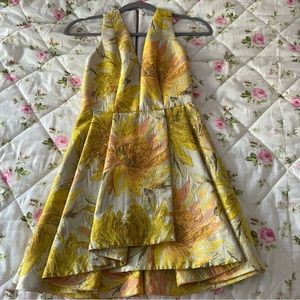 Alice and Olivia yellow dress